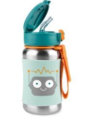 Skip Hop Pipetli Paslanmaz Çelik Suluk 350ml Robot