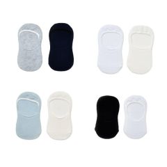 Bibaby Biorganic Basic Erkek Babet 2'Li Çorap 68454 Gri Lacivert
