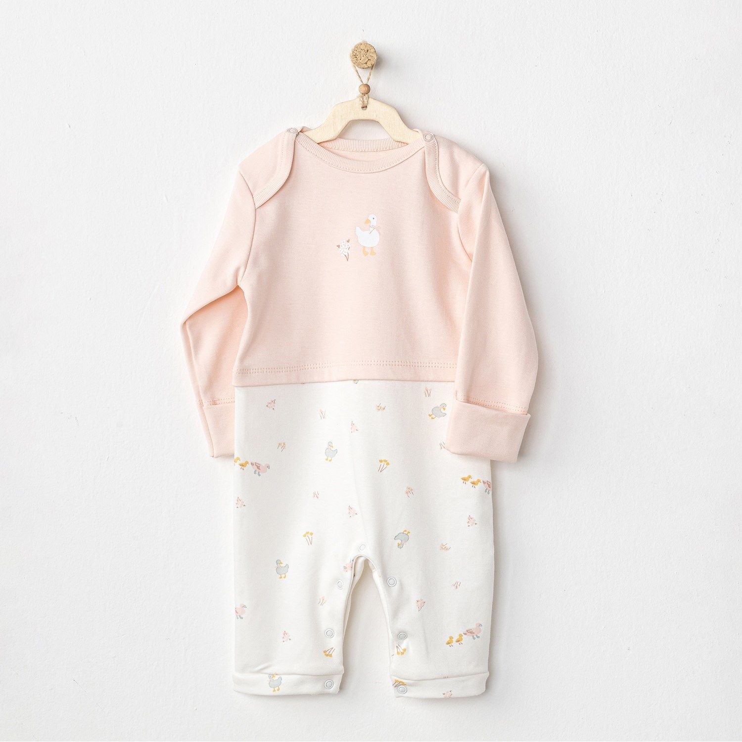 Andywawa AC24593 Duck Bebek Tulum Ecru Pink
