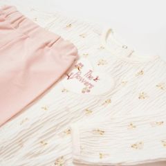 Bibaby Biorganic The Flowers 2'Li Takım 59765 Ekru Pembe