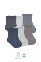 Bistyle Colors 6lı Penye Düz Soket Çorap BS6000 Antrasit