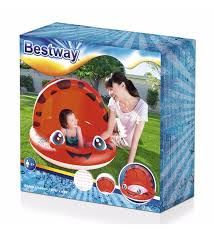 BESTWAY Gölgelikli Şişirilebilir Tabanlı Bebek Havuzu 52189 KIRMIZI