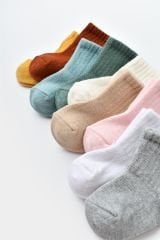 Bibaby Biorganic Kaymaz Basic 3'Lü Çorap 68459 Gri Pembe Beyaz