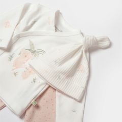 Bibaby Biorganic Koala Jungle 3'Lü Bebek Takım 73315 Pembe