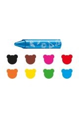 Carioca Jumbo Bebek Elleri Kirletmeyen Pastel Boya Kalemi 8li