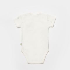 Bibaby Biorganic Koala Jungle Kısa Kol Bebek Body 56968 Gri
