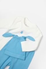 Bibaby Biorganic Bunny 3'Lü Bebek Takım 73326 Mavi