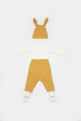 Bibaby Biorganic Bunny 3'Lü Bebek Takım 73326 Hardal