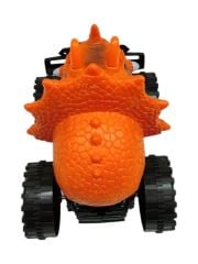 Sürtmeli Dinazor Robota Dönüşen Araba 14 Cm - Turuncu
