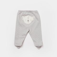 Bibaby Biorganic Koala Jungle Patikli Pantolon 57888 Gri