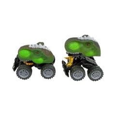 Sürtmeli Dinazor Robota Dönüşen Araba 14 Cm - Yeşil