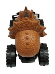 Sürtmeli Dinazor Robota Dönüşen Araba 14 Cm - Kahverengi