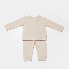 Bibaby Biorganic Waffle Smile 2'Li Takım 59785 Bej