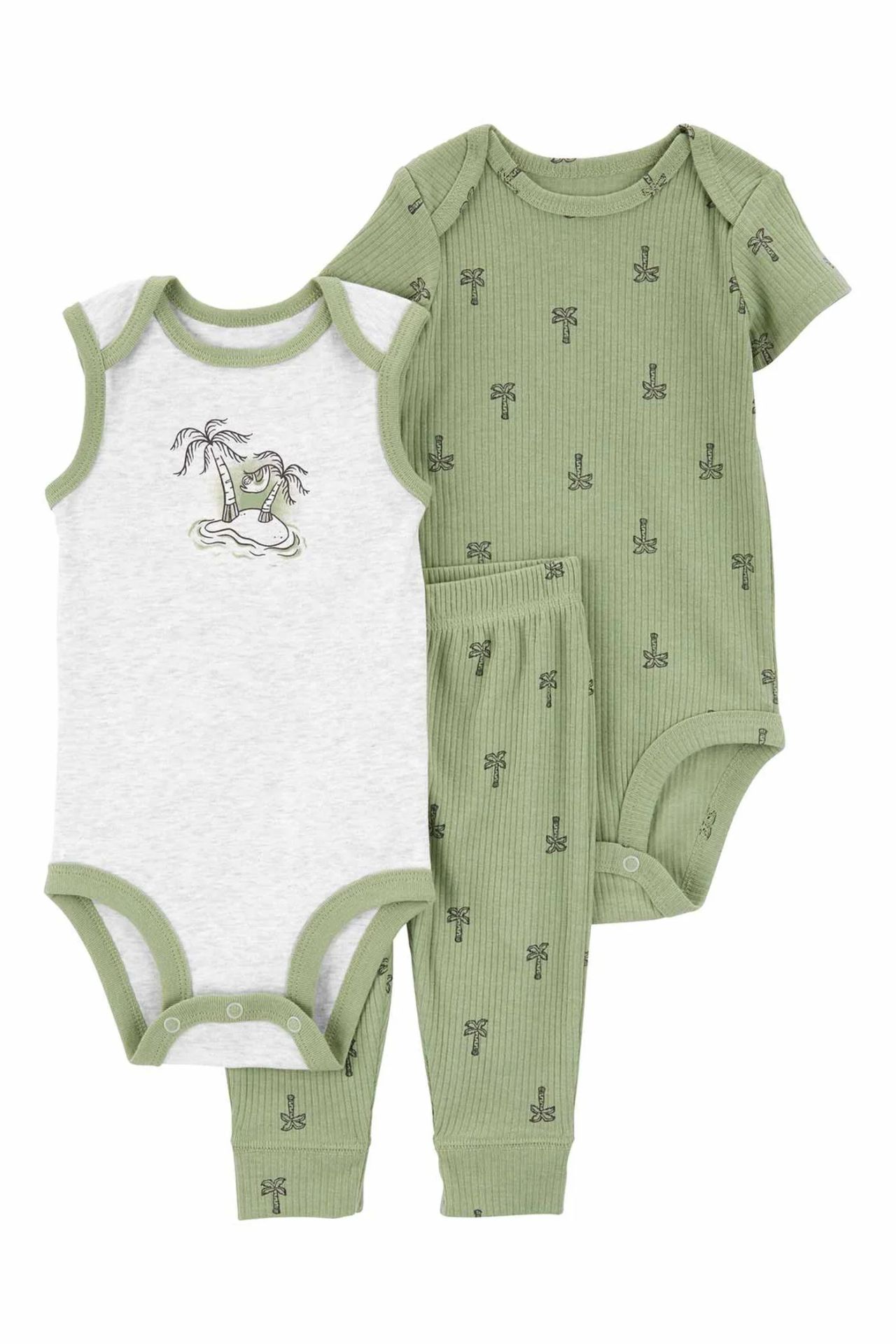 Carter's Layette Erkek Bebek 3'Lü Set 1Q473010 Karışık Renkli