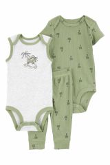 Carter's Layette Erkek Bebek 3'Lü Set 1Q473010 Karışık Renkli