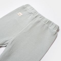 Bibaby Biorganic Waffle Smile Patikli Pantolon 57899 Mint