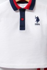 U.S Polo Bebek 2'Li Takım USB2339 Beyaz Kırmızı