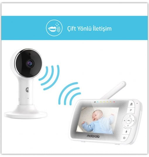 Motorola LUX64 Connect Wi-Fi 4.3 FHD LCD Dijital Bebek Kamerası