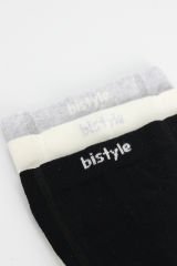 Bistyle 3lü Penye Külotlu Çorap BS3100 Gri