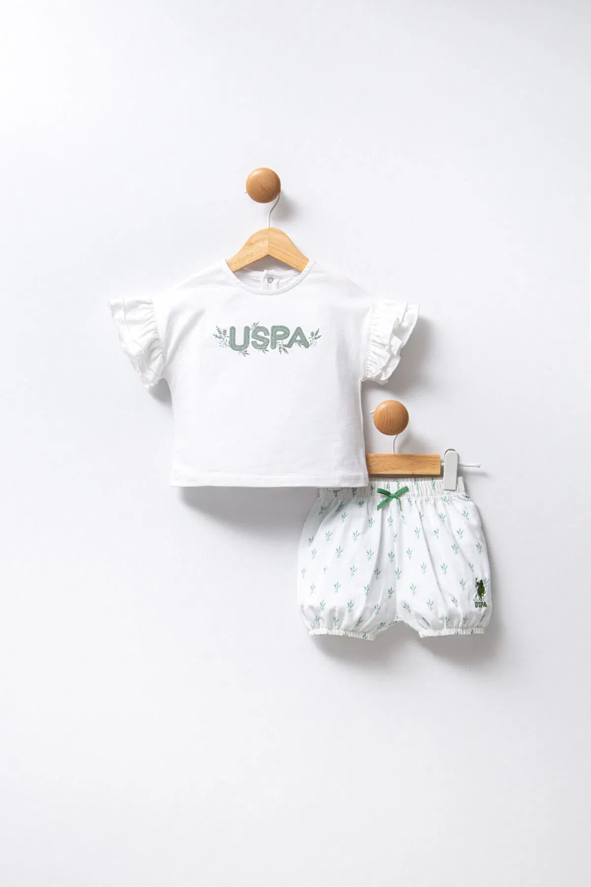 U.S Polo Bebek 2'Li Takım USB2442 Beyaz