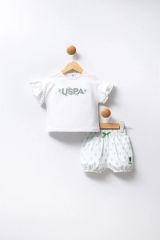 U.S Polo Bebek 2'Li Takım USB2442 Beyaz