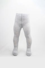 Bistyle Basic Penye Tekli Külotlu Çorap BS1000 Gri Melanj
