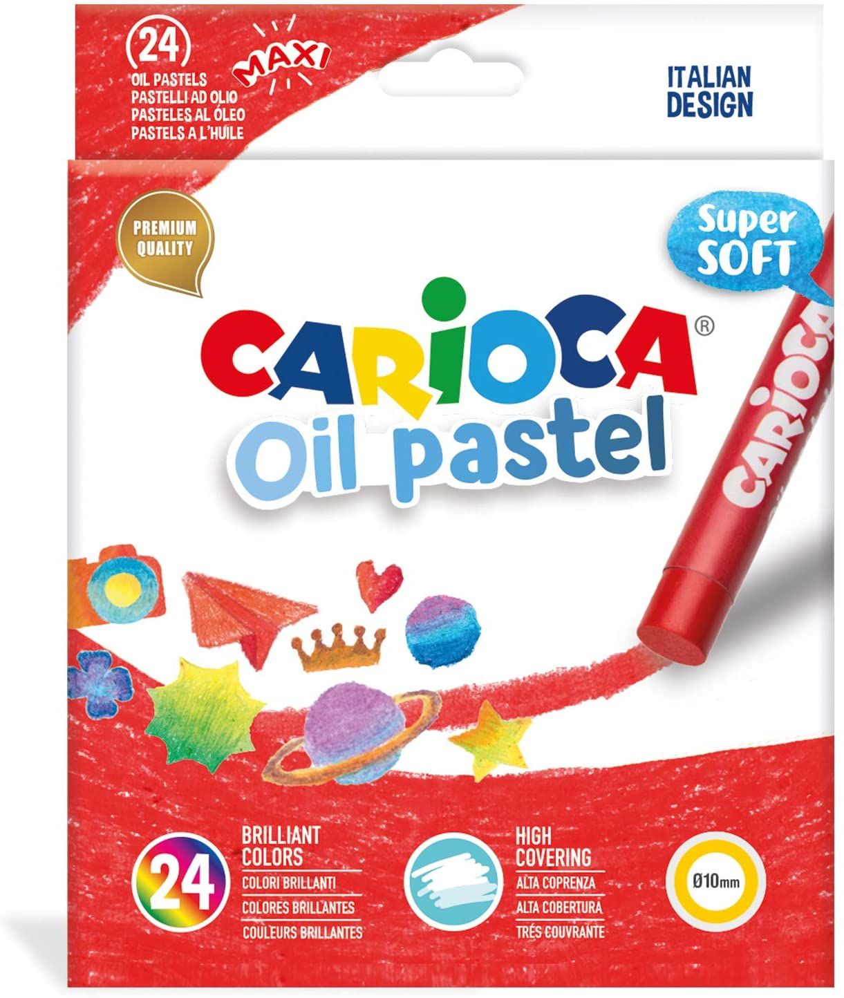 Carioca Yağlı Pastel Boya Kalemi 24lü