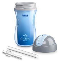 Chicco Isı Yalıtımlı Sport Bardak Pipetli Erkek 14+Ay Mavi