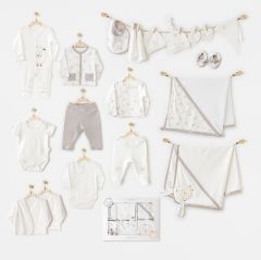 Andywawa AC25562 Newborn Set Tinny Ships 20'Li Hastane Çıkışı Ekru