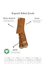 Bistyle Tekli Puan Kaymaz Havlu Külotlu Çorap BS50502 Hardal
