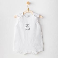 Andywawa AC25895 Romper Basic Bebek Tulum White