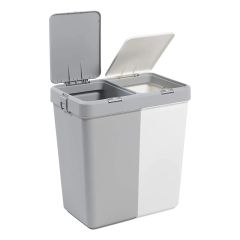 Motek Çok Amaçlı Çift Bölmeli 80 Litre Çamaşır Kirli Sepeti
