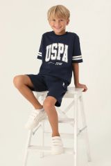 U.S Polo Erkek Çocuk Bermuda Takım 1709-4 Lacivert