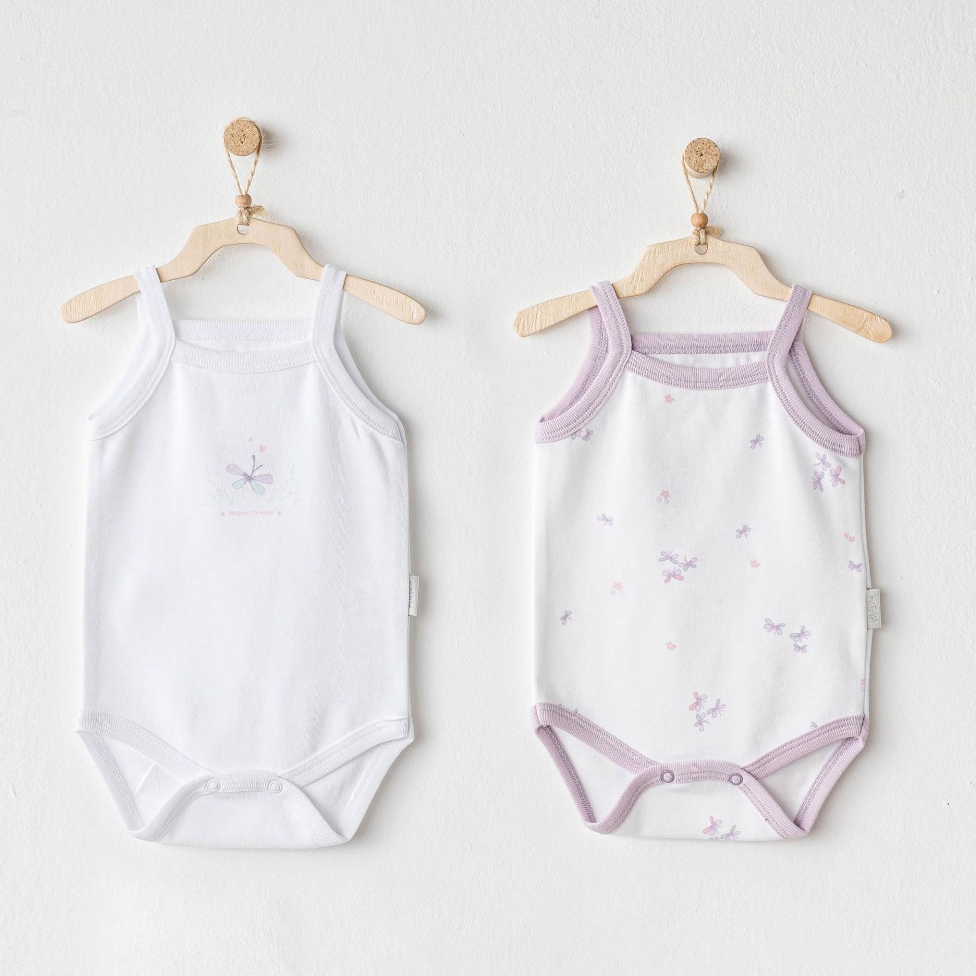 Andywawa AC25579 Magical Butterfly 2'Li Bebek Body White