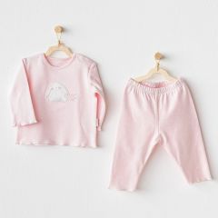 Andywawa AC25636 Cuddly Bunny Bear 2'Li Takım Pink