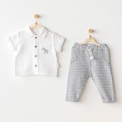 Andywawa AC25813 Little King 2'Li Takım Grey