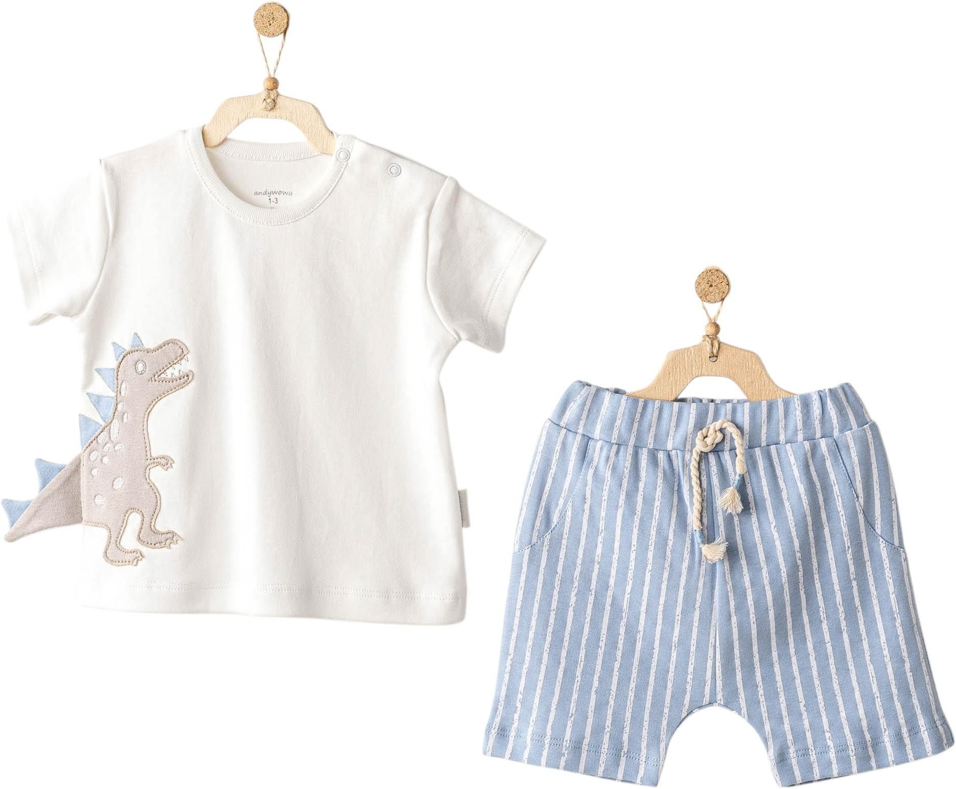 Andywawa AC25916 Dino 2'Li Bebek Takım Blue