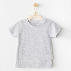 Andywawa AC25971 Casual Bebek Tişört Grey Melange