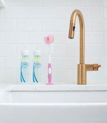 Dr Brown's Emzik ve Biberon Temizleme Fırçası Pembe