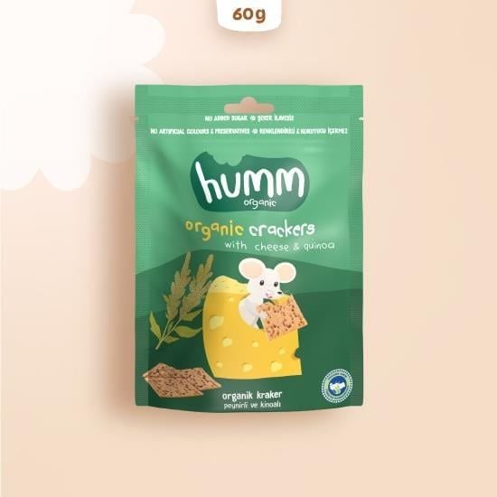 Humm Organik Peynirli Kinoalı Kraker 60gr