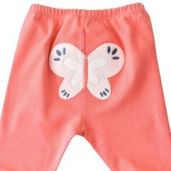 Bibaby Biorganic Wild Flowers Patikli Pantolon 57773 Coral