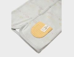 Bibaby Biorganic Penguin Club Yelek 61511 Ekru Gri