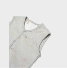 Bibaby Biorganic Penguin Club Yelek 61511 Ekru Gri