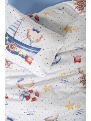 Cotton Box Bebek Nevresim Takımı Seaman Mavi