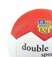 Futbol Topu Dikişli 420 gr No:5 - FB-660-SARI-KIRMIZI