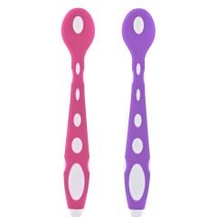 BabyJem Silikon Mama Kaşığı 563 Pembe Mor