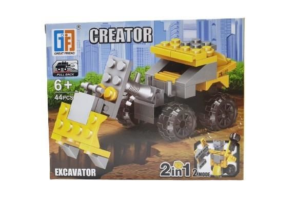 Lego 44 Parça 2in1 İnşaat Serisi - 123-77
