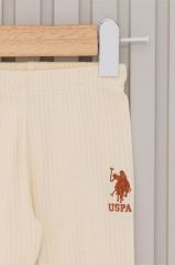 U.S.Polo Kız Bebek 2'Li Takım USB2108 Krem