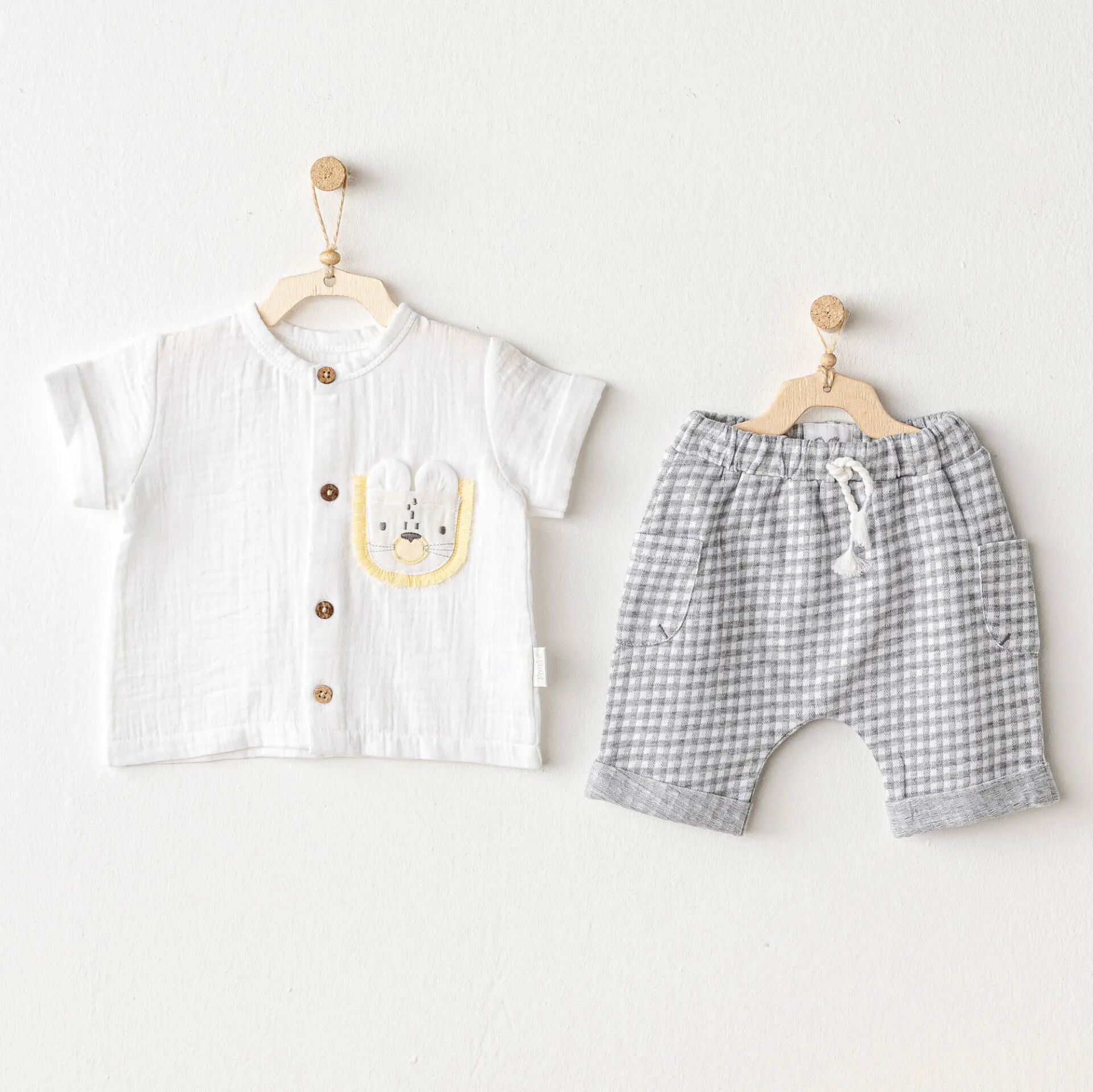 Andywawa AC25814 Little King Bebek 2'Li Takım Grey