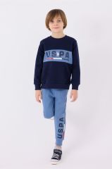 U.S.Polo Erkek Çocuk Eşofman Takımı US1912-4 Cobalt